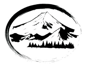 矢量水墨山水画