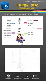 水浒传宋江思维导图读书小报