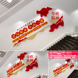 劳模创新文化墙