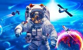 宇航员KTV酒吧背景墙