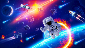 太空人宇宙星空