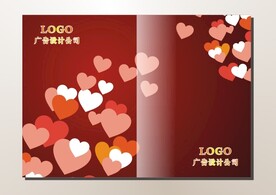 鲜艳爱心 书本封面