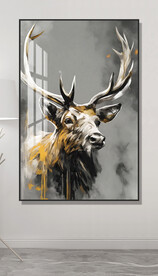 抽象麋鹿装饰画