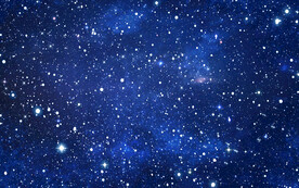 蓝色宇宙星空背景墙