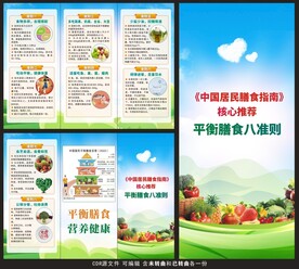 中国居民膳食指南三折页
