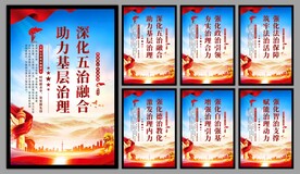 五治融合党建文化墙