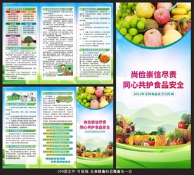 2023食品安全宣传周三折页