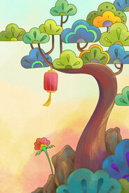 新年春节发财树