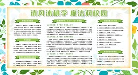 廉洁校园宣传栏展板