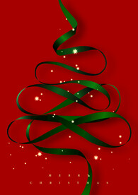 圣诞树-缎带
