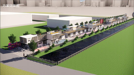 商业街小吃街设计案例效果图