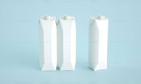 果汁牛奶1L盒子高清