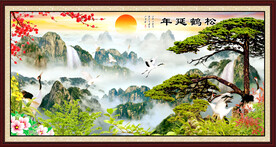 黄山迎客松 