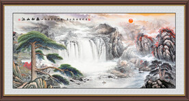 客厅山水画办公室挂画