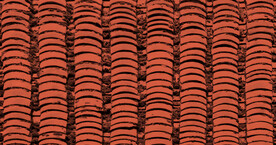 红色闽南瓦片底纹