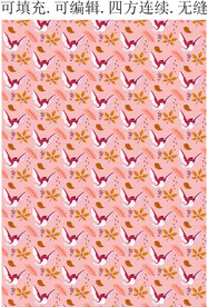 卡通动物 小鸟图案 印花