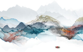 意境 现代中式山水 TIF分层