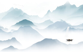 新款 现代中式山水 TIF分层