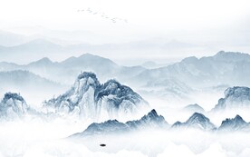 新款 最新中式山水 TIf分层