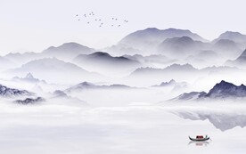 高清 中式清晰山水 TIF分层