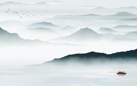 大气 中式清晰山水 TIF分层