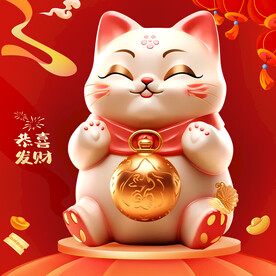 喜庆招财猫
