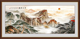 五岳独尊泰山日出