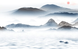 高档 高端中式山水 TiF分层