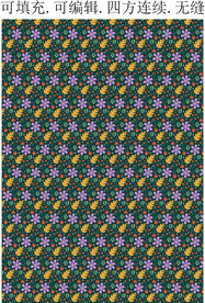  碎花图案 卡通花朵 印花