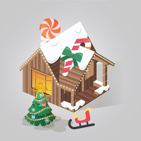 圣诞节小木屋