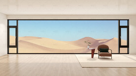 门窗场景效果图