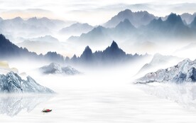 高雅 中式人气山水 Tif分层