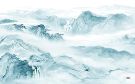 最新 意境中式山水 Tif分层