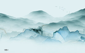 新款 中式背景山水 TIf分层