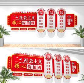 社会主义核心价值观文化墙