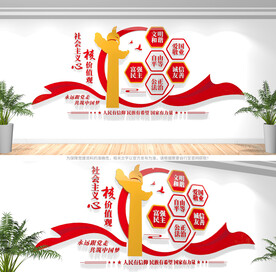 社会主义核心价值观文化墙