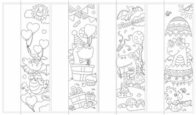 儿童卡通涂色本线稿