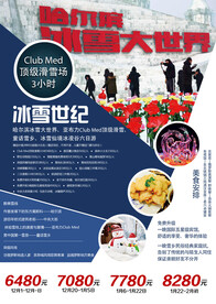 东北冰城雪乡旅游海报展板