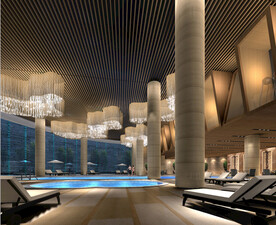 会所泳池设计效果图