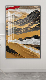 抽象山水装饰画