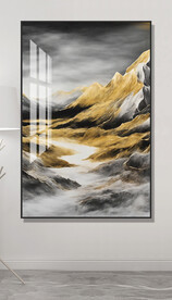 抽象山水装饰画