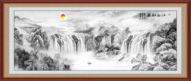 水墨国画山水