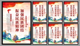民族团结党建海报