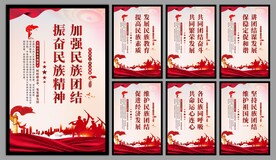 民族团结党建海报