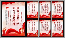 民族团结党建海报