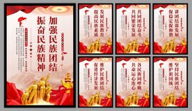 民族团结党建海报