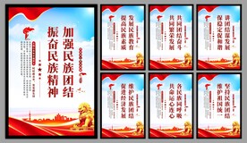 民族团结党建海报