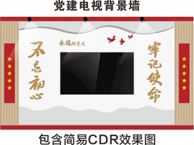 党建电视背景墙