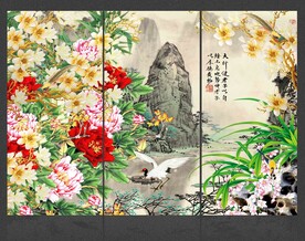 花鸟背景墙