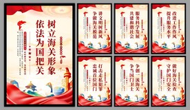 海关党建海报